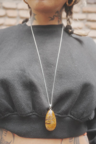 Colgante Ojo de tigre Lágrima