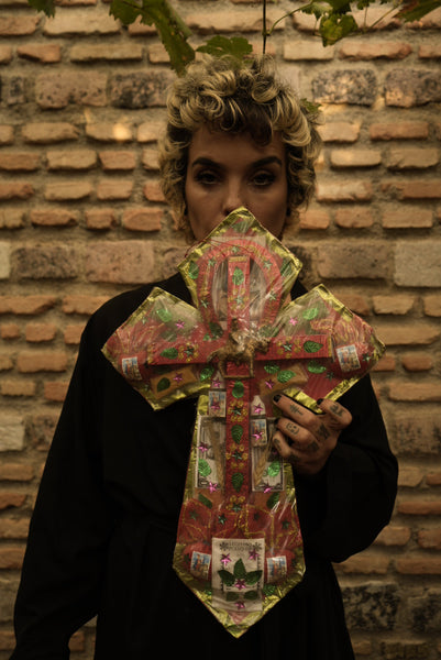 Cruz Grande Amuleto San Martín Caballero