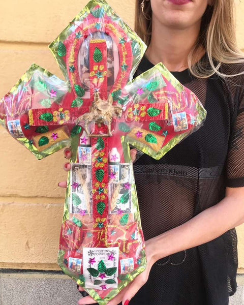 Cruz Grande Amuleto San Martín Caballero