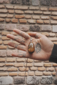 Colgante Ojo de tigre Lágrima
